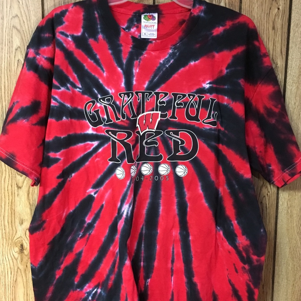 2005 Grateful Red Wisconsin Madison T Shirt